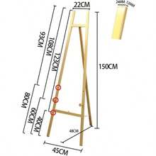 Adjustable Nano Baking Artist Easel Stand Wrought Iron Display Easel for Painting Photos Floor Stand with Telescopic Frame - como en la foto - Ver 2