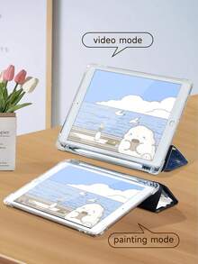 White Cat Tablet Case With Van Gogh Starry Sky Pattern, Compatible With IPad 9.7/10.2/10.5/10.9/12.9/Pro 11, 10th Generation, Compatible With Samsung Galaxy Tab S6 Lite 10.4-Inch, Compatible With Kindle Paperwhite 12th Gen 2024, Kindle (11th Generation) 2022 Release, Soft Fall Protection, Smart Stand/Auto Wake/Sleep