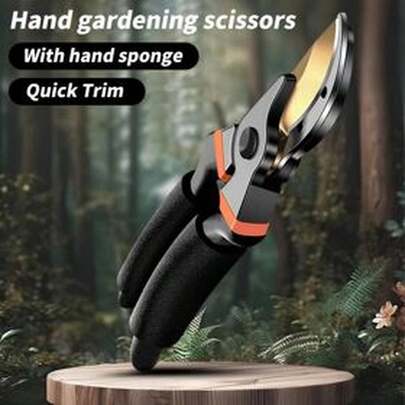 Ergonomic SK5 Steel Pruning Shears - Lightweight And Sharp Gardening Scissors, Suitable For Trimming Branches And Flowers, Non- Handle, Great For Home Gardens And Orchards