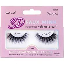 CALA - "3D Faux Mink" pestañas postizas ultraligeras y multidimensionales (1 par, LUXURY) - Kimmi - Ver 3