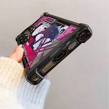 Funda de teléfono Anime Hacker Girl Lucy para 25 S24 S23 S22 FE Ultra Plus 4G/7G, a prueba de golpes, transparente y suave - Colores mixtos - Ver 6