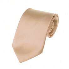 New Hot ! Solid Color Plain Classic Necktie Men's Tie,ZXCFTE - 43-桃子 - 查看 1