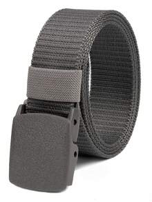 1条尼龙可调节腰带，户外运动帆布腰带，低过敏性，时尚休闲设计，适合足球比赛，男士青年编织裤腰带，复古风，适合秋季/都市穿搭，经典圣诞冬季时尚日常男士男友礼物 - 彩色 - 查看 4