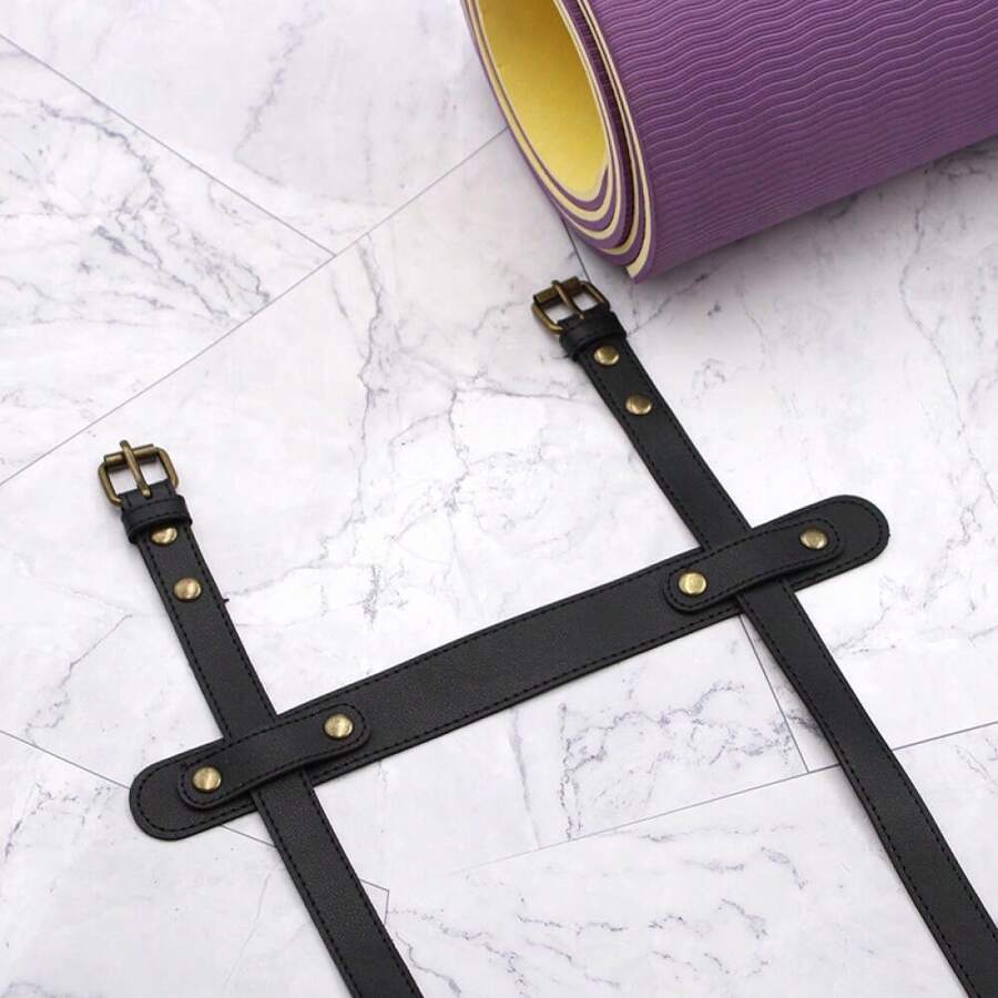 Correa de almacenamiento para esterilla de yoga - Negro - Ver 1