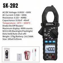 6000 Counts Digital Multimeter, DC/AC Voltage Current Tester, Ammeter, Voltmeter, NCV, Resistance, Capacitance Measuring Tool For Electricians - Multicolor - View 8