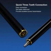 Billiards Rod 9.5MM Small Head 1/2 Split Small Head Ball Room Club Member Snooker Black Octet Table Tennis Rod