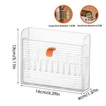 Wall-Mounted Lipstick Organizer Holder Multi-Compartment Makeup Brush Lipstick Holder For Home Vanity Bathroom