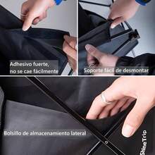 Mesa de Camping Plegable Porttil, Mesa de Playa, Ligero con Bolsa de Almacenamiento, con Cubierta Antideslizante, para Exteriores, Playa, Picnic, Senderismo, Pesca, Negro 35 * 41 * 30cm - Medio - Ver 9