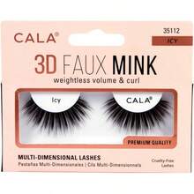 CALA - "3D Faux Mink" pestañas postizas ultraligeras y multidimensionales (1 par, LUXURY) - Helado - Ver 3