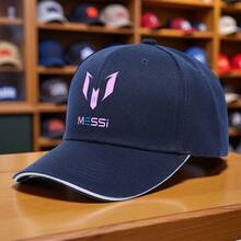 1pc For Smoothie Making Classes And Casual Looks Quiet Sandwich Baseball Cap With Messi 10 Print Trucker Hat Fishing Hat Golf Hat Perfect For Men And Women Alike 10 Vibrant Color Options All Season Wear - trắng - Xem 5