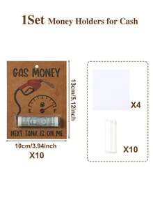 10Pcs Gas Money Theme Money Holder Card,Money Clip With Gasoline Gun, Dashboard Design,Wedding Decor,Money Envelopes Hanging Ornament,Bridal Shower Favors,Birthday Party Decor,Babyshower Decorations,Holiday Party Supplies,Birthday&Holiday Gifts