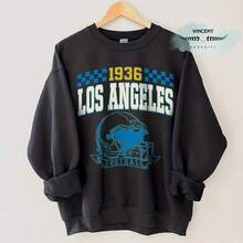 Vintage Los Angeles Football Crewneck Sweatshirt, T-Shirt, Retro Los Angeles Football T-Shirt, Rams Sweatshirt, Los Angeles Fan Gift