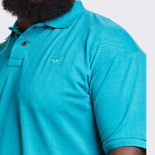 Men's Plus Size Cotton Polo Shirt - 綠色 - 查看 3