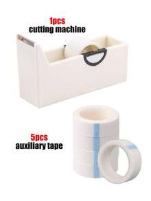 6pcs Eye Shadow Tapes, Eye Shadow & Eyeliner Auxiliary Tools, Eye Makeup Setting Gel, Eye Makeup Protective Tapes, Professional Eyelash Tapes, Adhesive Cloth Eyelash Tapes, Breathable Micro-Hole Cloth Eyelash Extension Tapes, Eyelash Lifting Tapes, Breathable Low-Irritation Eyelash Isolation Membrane. Tape Cutter, 5pcs/1 Set. Affordable Price, Suitable As Christmas Gifts, Cosmetics, Makeup Tools, Inexpensive Good Items, Gifts, Women's Gifts, Christmas Gifts. - Multicolor - View 9