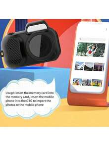 1080P Mini Keychain Camera - 0.96" HD Screen, 8MP Vintage SLR Design, 160° Wide Angle, Anti-Lost Strap, Rechargeable Portable DV Camera Suitable For Adults/Teens/Outdoor Travel - Multicolor - View 5