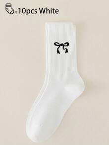 40pcs/30pcs/24pcs Unisex Comfortable Sports Socks, Suitable For Sports & Training, Long Socks For Women, Casual & Business Wear, Antibacterial, Soft, Black & White, Odor-Resistant, Moisture-Wicking, Soft & Lightweight, Suitable For Autumn/Winter, 20pcs/10pcs/8pcs/6pcs/4pcs/2pcs, Fall Socks