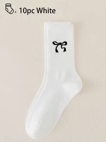 40pcs/30pcs/24pcs Unisex Comfortable Sports Socks, Suitable For Sports & Training, Long Socks For Women, Casual & Business Wear, Antibacterial, Soft, Black & White, Odor-Resistant, Moisture-Wicking, Soft & Lightweight, Suitable For Autumn/Winter, 20pcs/10pcs/8pcs/6pcs/4pcs/2pcs, Fall Socks