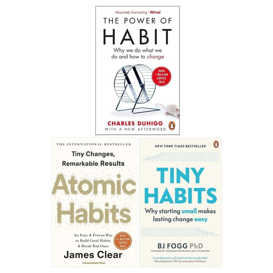 Tiny Habits, Atomic Habits, The Power Of Habit 3 Books Collection Set - Single Book - View 1