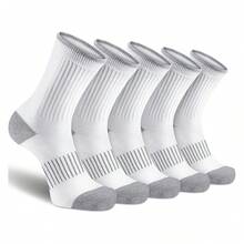Women Socks Hiking Running Thick Cushion Athletic Crew Socks 5-Pair - Nhiều màu 547 - Xem 1