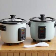 1 件微型电饭煲模型、娃娃屋迷你厨房食物玩具、1:12 过家家电饭煲（带勺子）、针线活、旅行玩具、课堂减压玩具、迷你玩意儿、洗澡玩具、圣诞文具、减压球、生日/圣诞节/万圣节礼物、完美礼物 - 彩色 - 查看 2