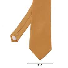 New Hot ! Solid Color Plain Classic Necktie Men's Tie,ZXCFTE - 44-銅 - 查看 3