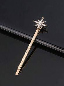 6pcs/3pcs/2pcs/1pc Vintage Stylish Minimalist Faux Pearl & Crystal Star Moon Hair Clips, Suitable For Hair Pins, Headbands, School Supplies Or Faux Pearl Hair Accessories, Side Bangs Clips For Daily, Outdoor, Commute, Party, Travel, Date, Music Festival