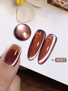 10ml Autumn Winter Nails New Ultra-Bright High Magnetic Powder Retro Ice Transparent Pink Blue Brown Red Glass Bead Cat Eye Gel Nail Polish Moonlight Porcelain White Cat Eye Phototherapy Nail Art Whitening Popular Gel For Nail Salon Home Diy Nail Supplies