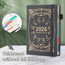 2026 New Hardcover Spiral Bound Agenda Planner Notebook, 400 Pages Daily Planner Calendar Journal, Time Management Self Discipline Tracker, 365 Days Planner For Office,School Supplies,Back To School