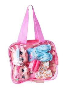 DOLL MEET One Piece 3+ Children Crying Reborn Baby Doll Smile Pink Hearts Eyes Cute 6 Inches Polly Pocket Swivel Mini Vinyl Doll 15.5Cm Gift Toys For Child