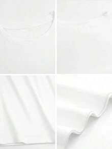 Heart-Shaped Steam From A Coffee Cup Womens Long-Sleeve Crewneck T-Shirt-Unisex Women & Men's Campus Daily Wear - 紅色 - 查看 2