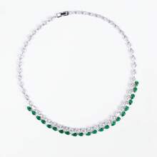 3 件/套，多色选择，女士珠宝套装，项链，时尚/优雅/水滴形，方晶锆石镶嵌，耳环，项链，珠宝套装，适合女性节日/派对、婚礼/宴会的项链套装，女士时尚珠宝，时尚套装，万圣节|礼物 - 首飾套裝 - 查看 12