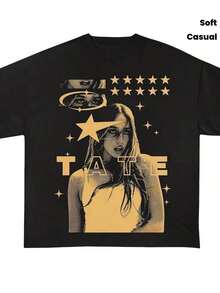 Frank Oceans Shirt Rap Tee Concert Merch Blonds Album Cover Graphic T-Shirt COTTON New Arrival Anime Clothes T Shirts For Men And Women - 黑5 - 查看 1