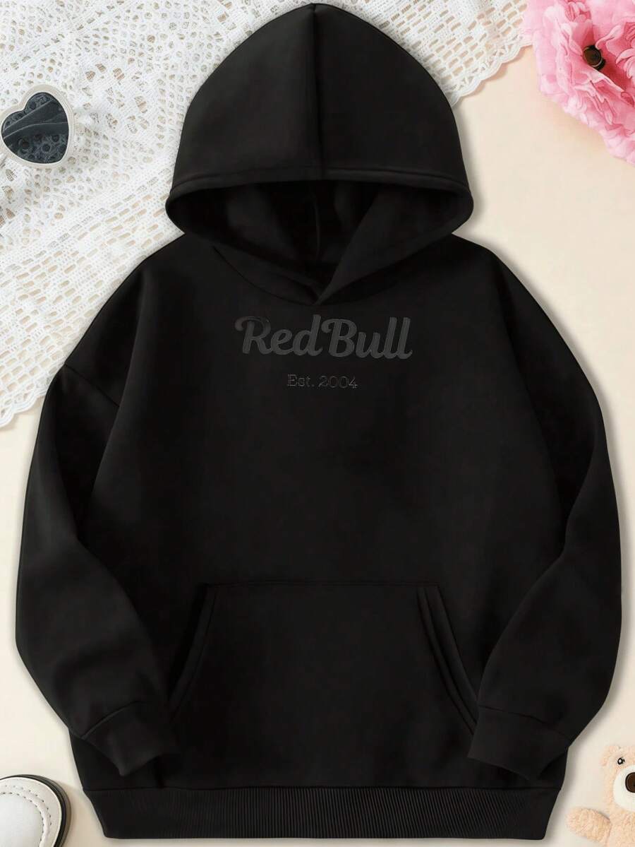Red Bull, Handwritten, Team, Graphic Hoodie, Pretty F1 Aesthetic Racing Hoodie - Đen 7 - Xem 1