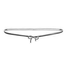 Solid Color Bow Decor Stainless Steel Waist Chain, All Season