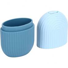 Roller Rodillo de Hielo para la Cara Agarre Antideslizante Rodillos de Hielo para la Cara Silicona Duradera Fácil Operación Molde de Hielo para Belleza Apriete (Azul) - Morado - Ver 8