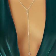 New  Necklace Temperament Versatile Chain, Simple Long Fringed Holiday Necklace Women's Jewelry - Silver - View 6