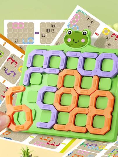 1 Pc Children's Digital Puzzle Maze 3+ Baby Early Education Enlightenment Shape Matching Concentration Training Logic Thinking Educational Toys For Boys And Girls Christmas And New Year Gifts