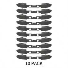 DATA FROG 10 件 LB RB 保险杠按钮替换件适用于 X-Box One S 控制器黑色肩部扳机维修零件