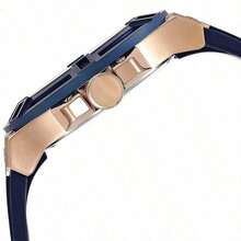 Guess Men's Quartz Chronograph Wrist Watch, Three-Hand Design, Durable Silicone Strap, Fashionable Sports Style, Suitable For Daily Wear - Blue - View 5