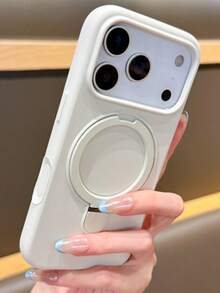 1 件奢华液态硅胶哑光隐形指环支架保护壳适用于 17 AIR 16 15 14 13 12 11 Pro Plus Max 无线充电