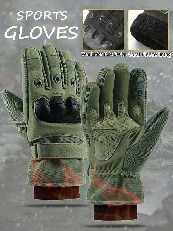 1 Paar Winter Warme Handschuhe für Herren, verlängert und verstärkt, wasserdicht, für Sport und Outdoor, Ski, Motorrad, aus Polyesterfaser, hochwertige Verarbeitung, geeignet für Herren und Damen, unverzichtbar für Herbst und Winter, in verschiedenen Farben erhältlich, einzigartiger Sporthandschuh-Stil, warm und kältebeständig, atmungsaktiv, mit Samt innen, rutschfest und abriebfest, geeignet für Radfahren, Klettern, Dschungelerkundung, Schutzfitness