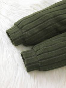 2 Stück Baby Langarm Fleece Outfit mit süßem Bären Design, super weich, dehnbar, minimalistisch & bequem, Baby Jungen Set