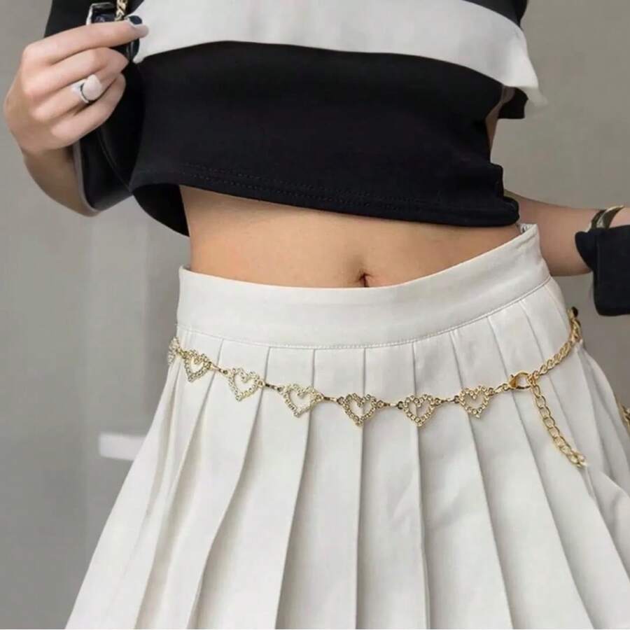 Niche Design Decorative Versatile Retro Waist Chain Suitable For Dresses And Jeans