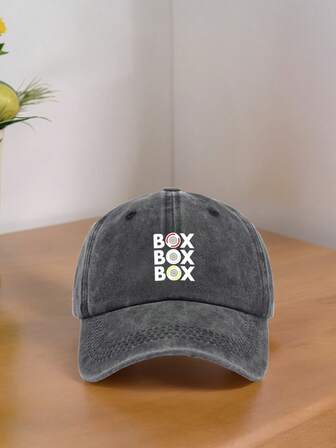 1顶男女通用复古水洗印花棒球帽，透气材质，可调节帽围，适合户外运动、徒步、休闲街头时尚，多种颜色可选。