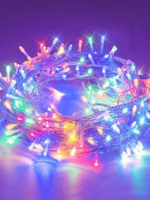 1 Set 5M 50 LED Fairy Lights, Battery Powered (Batteries Not Included), Suitable For Indoor Wall Decor, Wedding Party, Outdoor Garden Tree, Camping Decoration - Clear - View 18