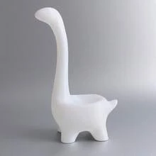 1PC Cute Dinosaur Ring Holder - Plastic Jewelry Storage For Earrings, Rings And Accessories, Multifunctional Desktop Decoration For Valentine's Day, Birthday, Anniversary - No Power Required, Romantic Gift For Women, Dinosaur Room Decor, Jewelry Tower