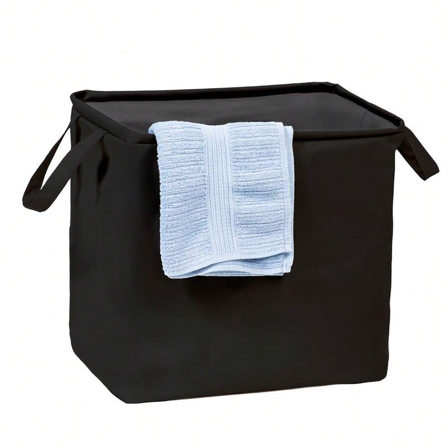 Multipurpose Foldable Organizer Basket For Clothes, Toys, Fabric, 60L - Negro - Ver 1