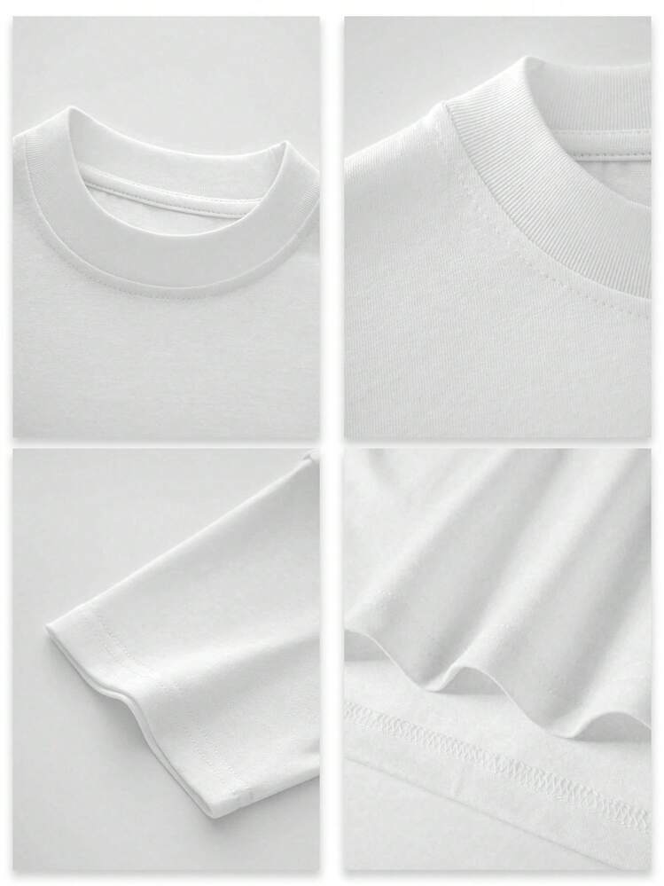 PLUS SIZE Halloween Ghost Graphic Tee Soft Polyester Cotton Anti Shrink Slim Fit Casual Everyday Wear - White - View 6