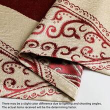 1pc American Style Double Sided Jacquard Thermal Insulated Blackout Window Curtain With Eight-petal Flower