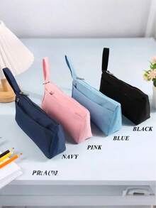 Customized Cute Pencil Case, Storage Bag, Personalized Storage Bag, Cosmetic Bag, Multi-Functional Travel Pouch, Space-Saving, Fashionable And Tidy, Compact And Portable, Casual And Versatile, Holiday Gift, Excellent Choice, Christmas Gift, Suitable For Travel, Home, Stationery, And Cosmetics Storage - Multicolor (Style 3) - View 8